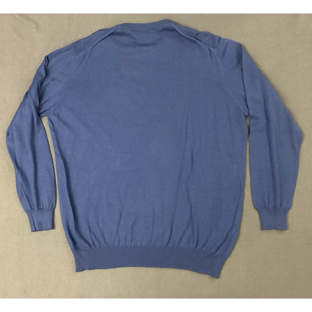 Gran Sasso Cashmere Blend Sweater Men's XL Blue
